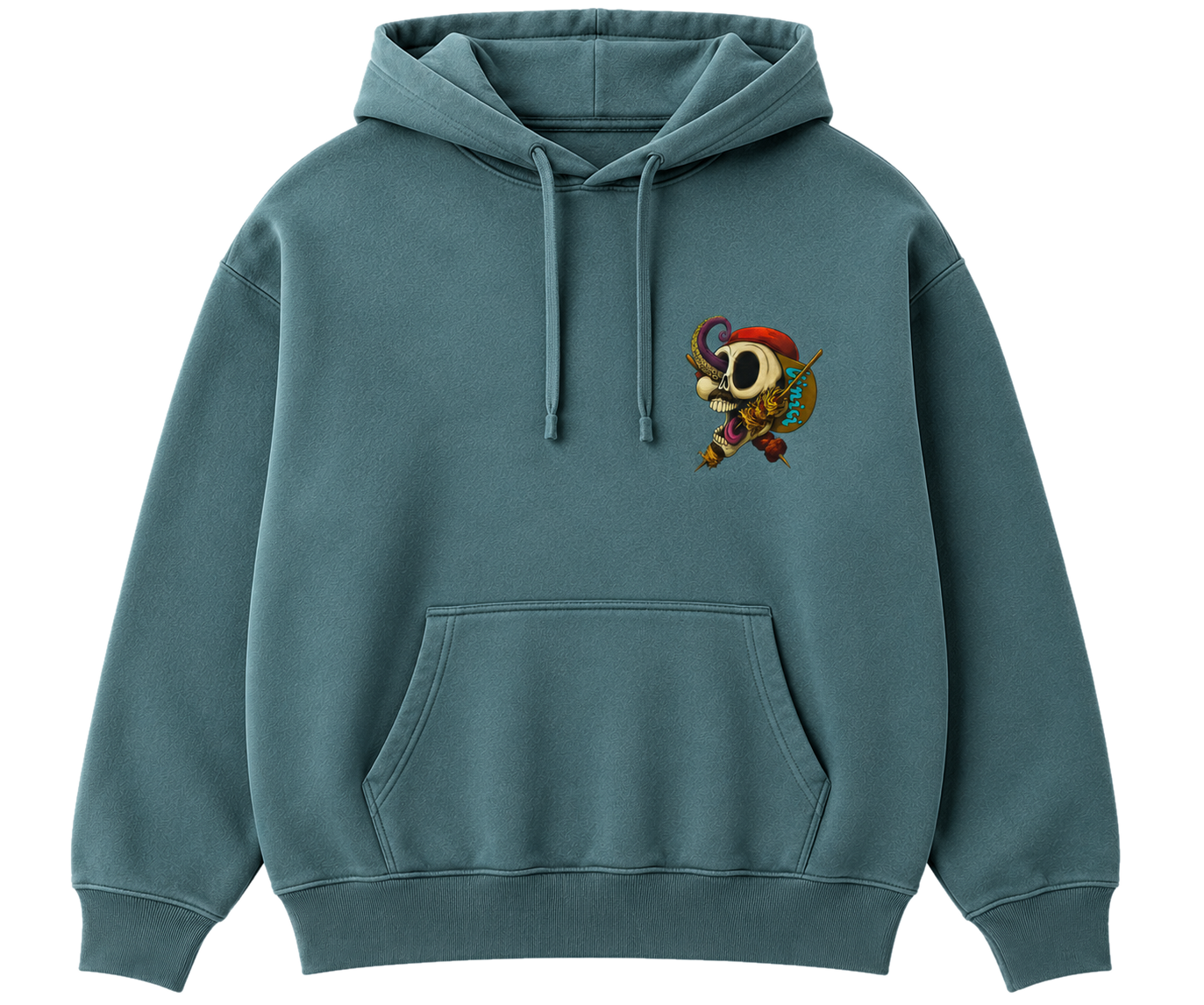 Sudadera azul L'Inici, pecho
