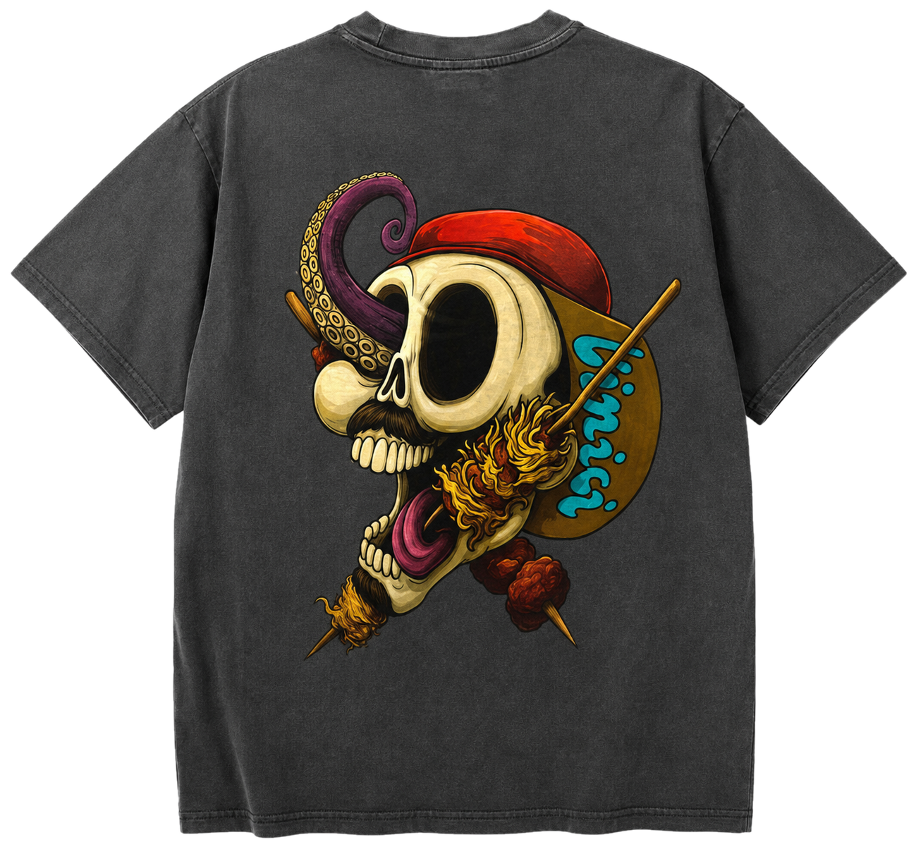 Camiseta negra L'Inici, espalda